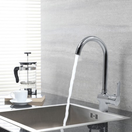 Rubinetto Lavabo Miscelatore Posillipo POS01 Bocca Alta Girevole 360° Cromato