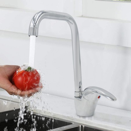 Rubinetto lavello Ottawa 1906 miscelatore cromato girevole a 360° in ottone