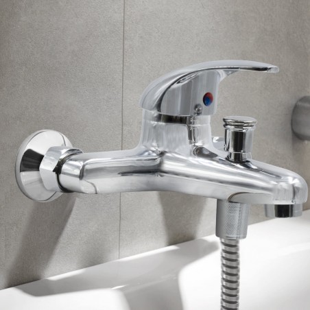 Rubinetto Miscelatore Vasca o Doccia Selenia 90041-5 Completo di Doccetta 1.5mt