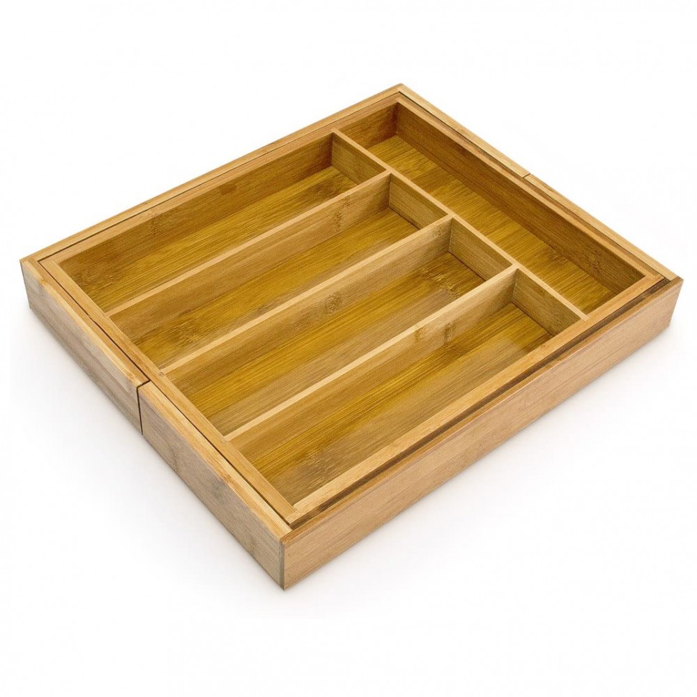 Portaposate da Cassetto in bambù Allungabile...