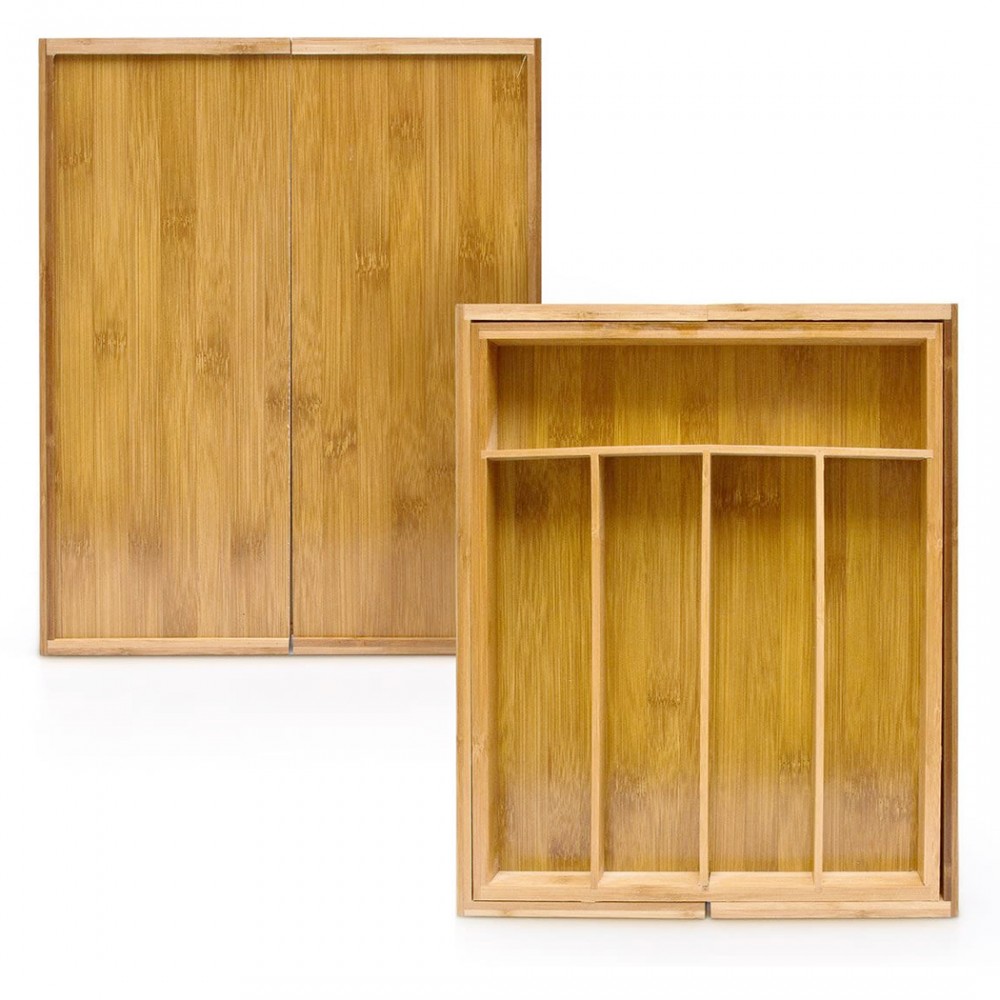 Portaposate da Cassetto in bambù Allungabile...