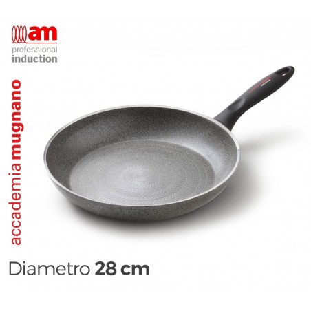 Set padella e saltapasta antiaderente in pietra a induzione 28 cm Accademia Mugnano Linea DURA Set padella e saltapasta antiaderente in pietra a induzione 28 cm Accademia Mugnano Linea DURA