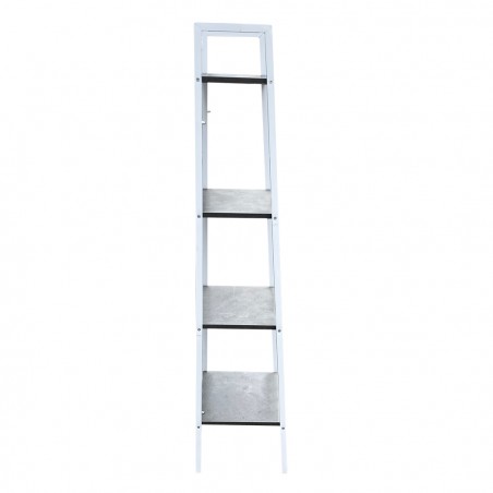 Libreria Scaffale per Libri 4 Ripiani 444113 a Colonna in Metallo 148Hx38x34cm