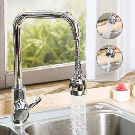 Rompigetto Flessibile Miscelatore 593292 Rubinetto Cucina Ugello Rotante a 360°