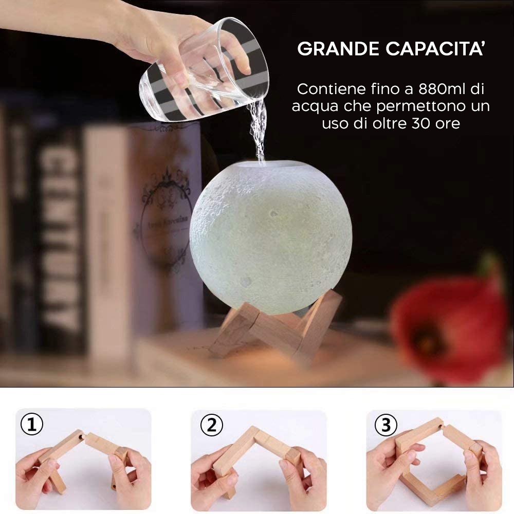 Diffusore Aromaterapia Lampada 3D da Scrivania...