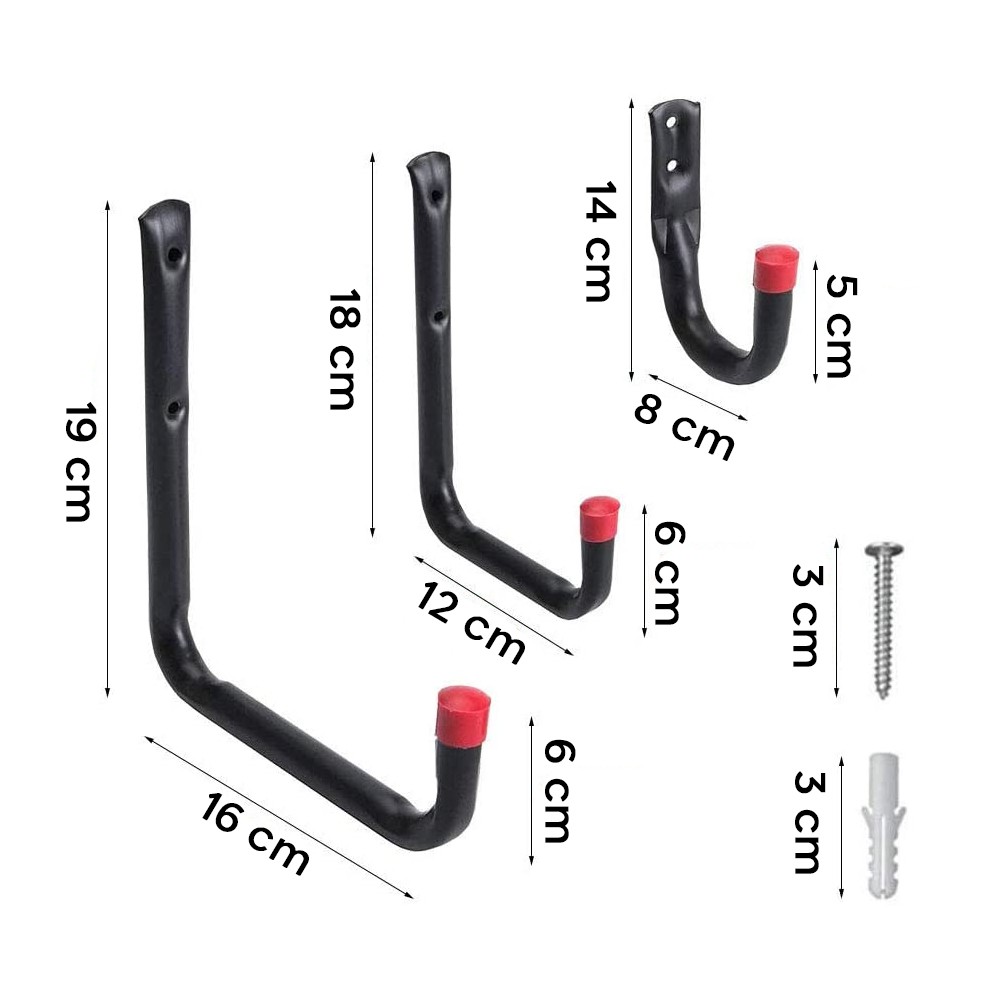 Kit 6 pz Ganci Universali Multiuso in Metallo...