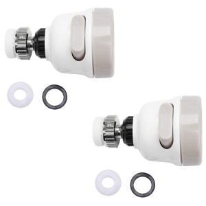 Set 2 Pz Filtro rubinetto rotante a 360° 593278 in ABS 3...