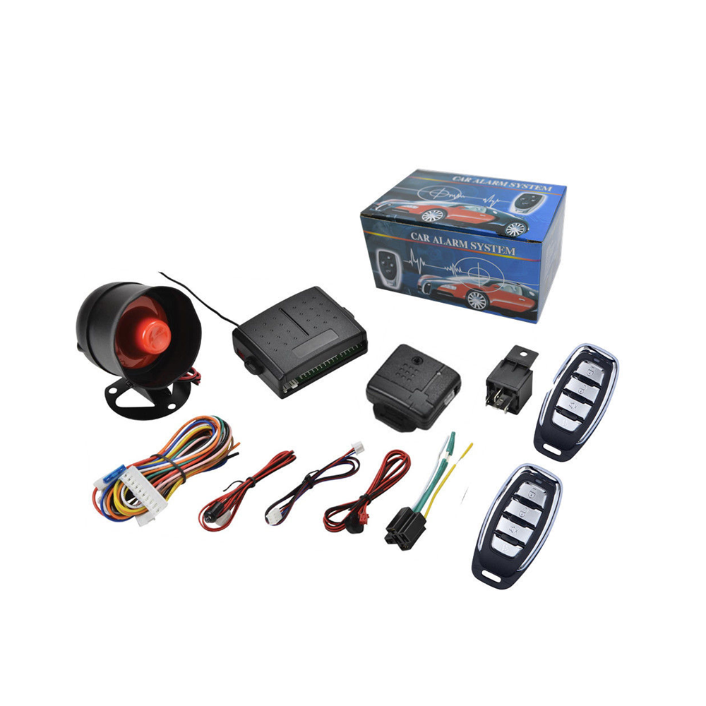 Kit antifurto allarme auto universale completo furgone camper con 2 telecomandi