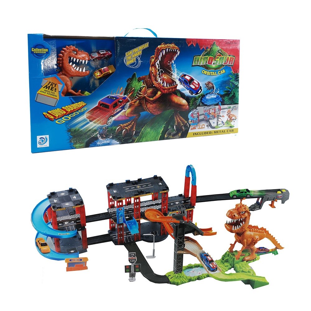 Pista Acrobatica 4 mt Dinosaur 108391 con 2...