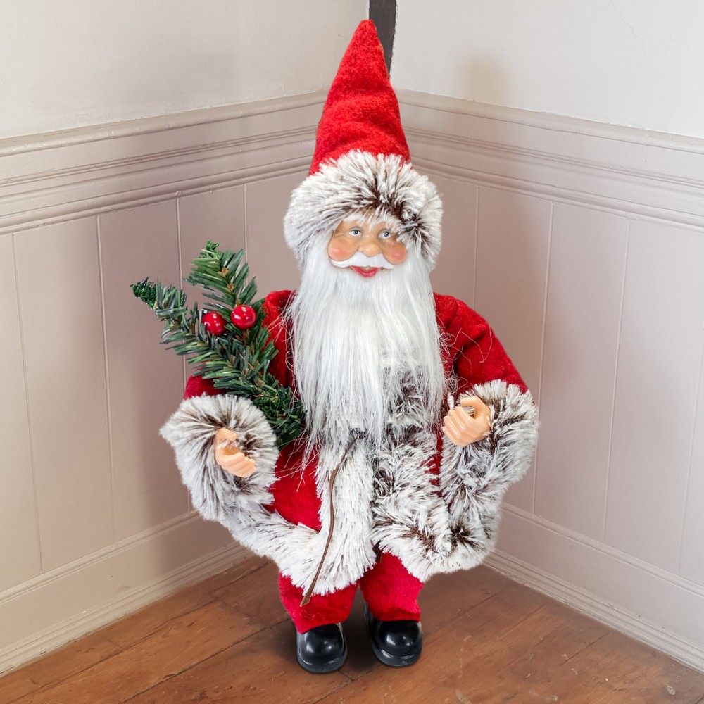 Babbo Natale Rosso e Grigio art. 144187 Addobbo...