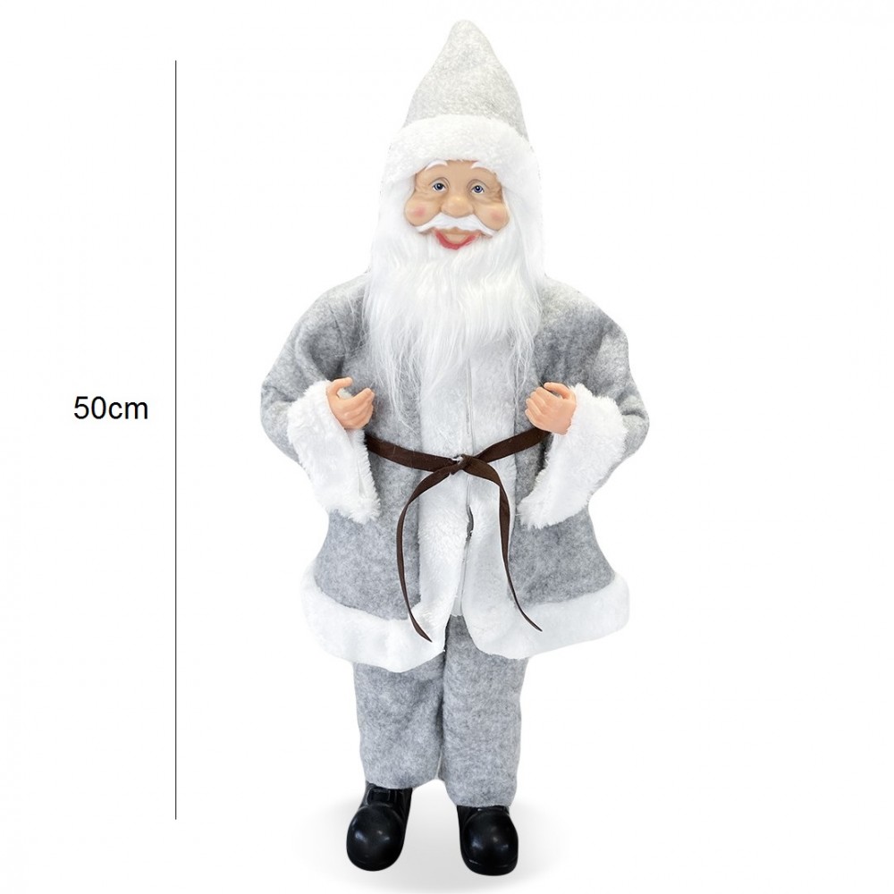 Babbo Natale Vestito Grigio art 144201 Addobbo...