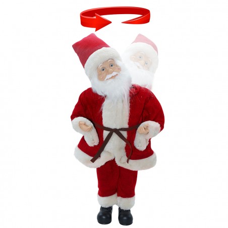Babbo Natale Rosso 144194 con Meccanismo a Carillon 45H cm Suoni e Movimento