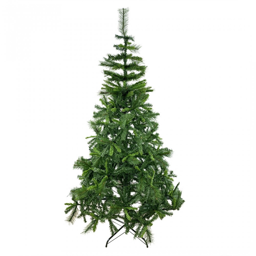 Albero di Natale 210H cm 164046 con 828 Rami pieghevoli in PVC abete artificiale