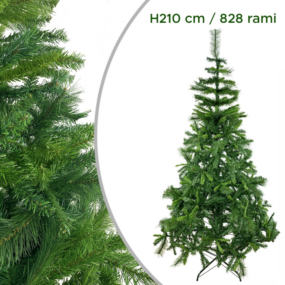 Albero di Natale 210H cm 164046 con 828 Rami...