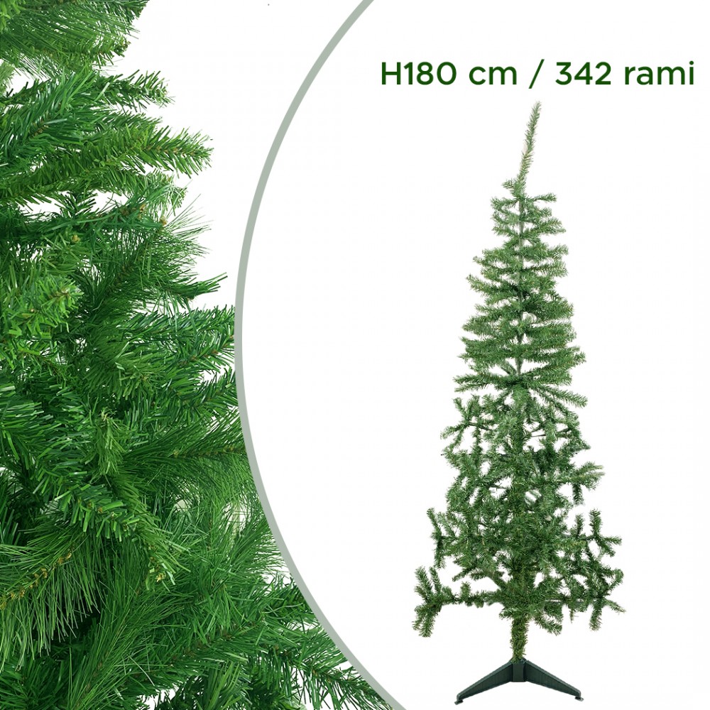 Albero di Natale 180H cm 245006 con 342 rami...