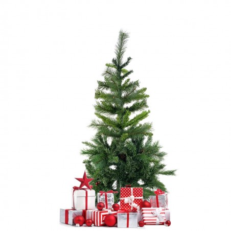 Albero di Natale 120H cm 164049 con 380 rami pieghevoli in PVC abete artificiale