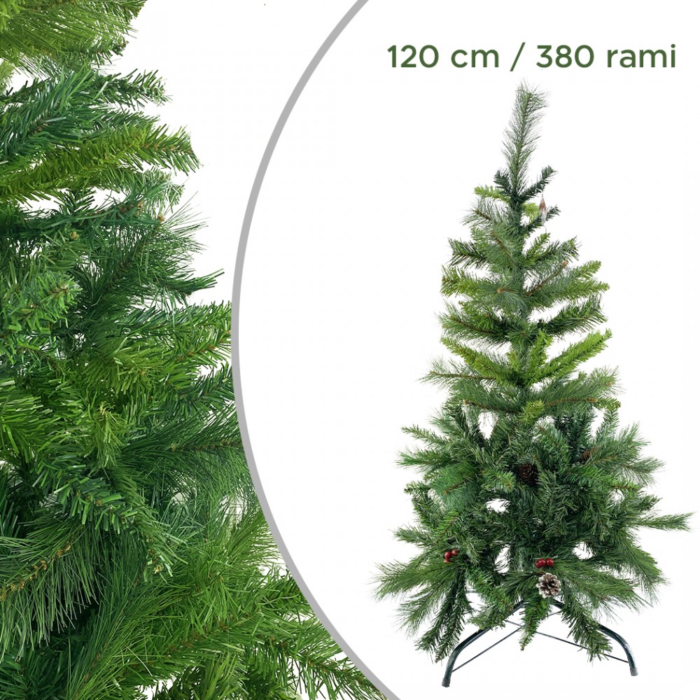 Albero di Natale 120H cm 164049 con 380 rami...