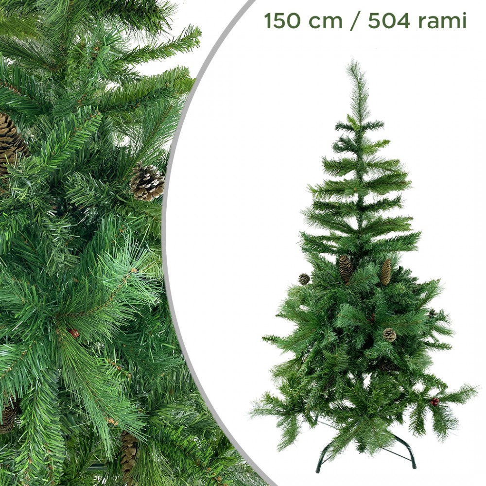 Albero Di Natale 150H Cm 164043 Con 504 Rami...