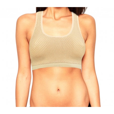Set 3 reggiseni traspiranti tessuto morbido per allenamenti a basso impatto uso sportivo senza cuciture 