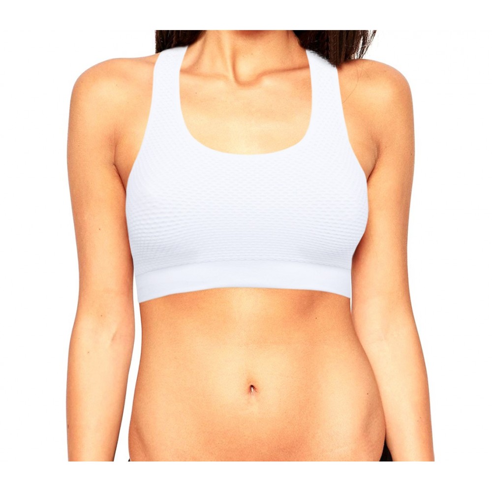 Set 3 reggiseni traspiranti tessuto morbido per allenamenti a basso impatto uso sportivo senza cuciture 