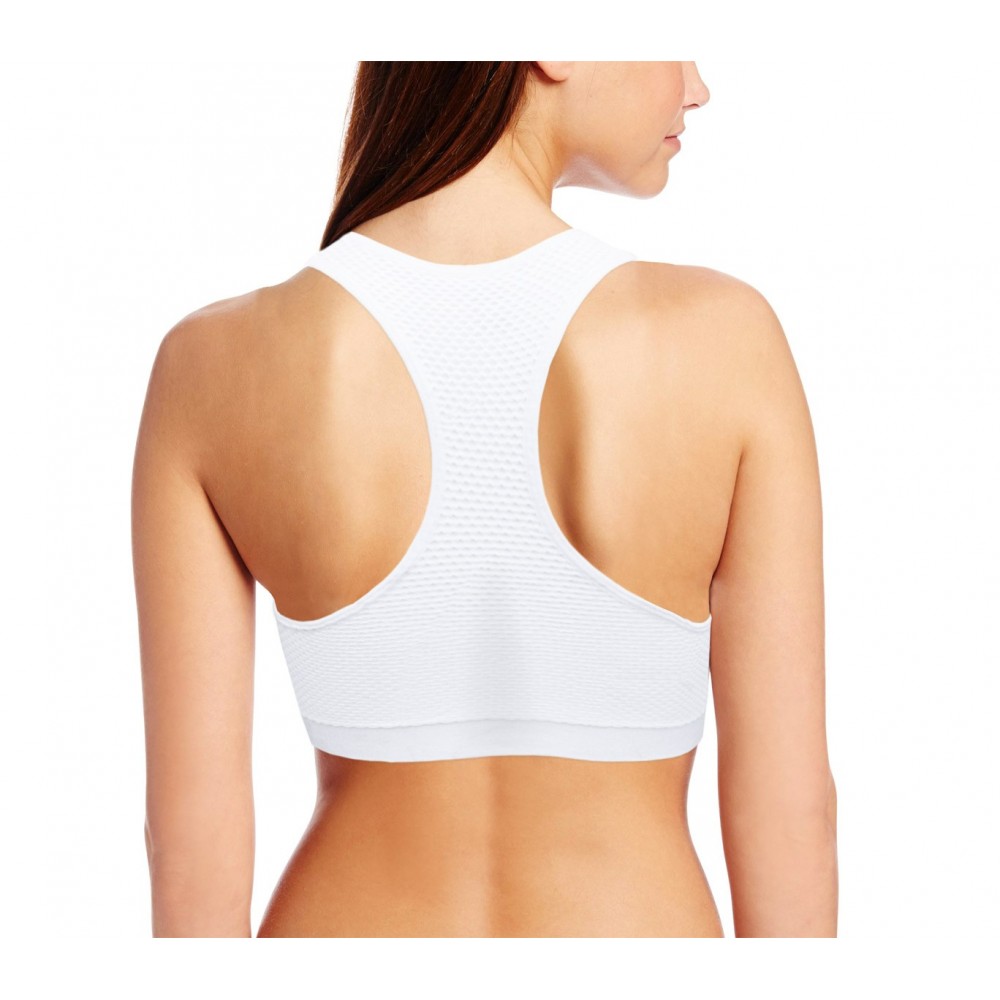 Set 3 reggiseni traspiranti tessuto morbido per allenamenti a basso impatto uso sportivo senza cuciture 