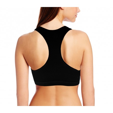 Set 3 reggiseni traspiranti tessuto morbido per allenamenti a basso impatto uso sportivo senza cuciture 