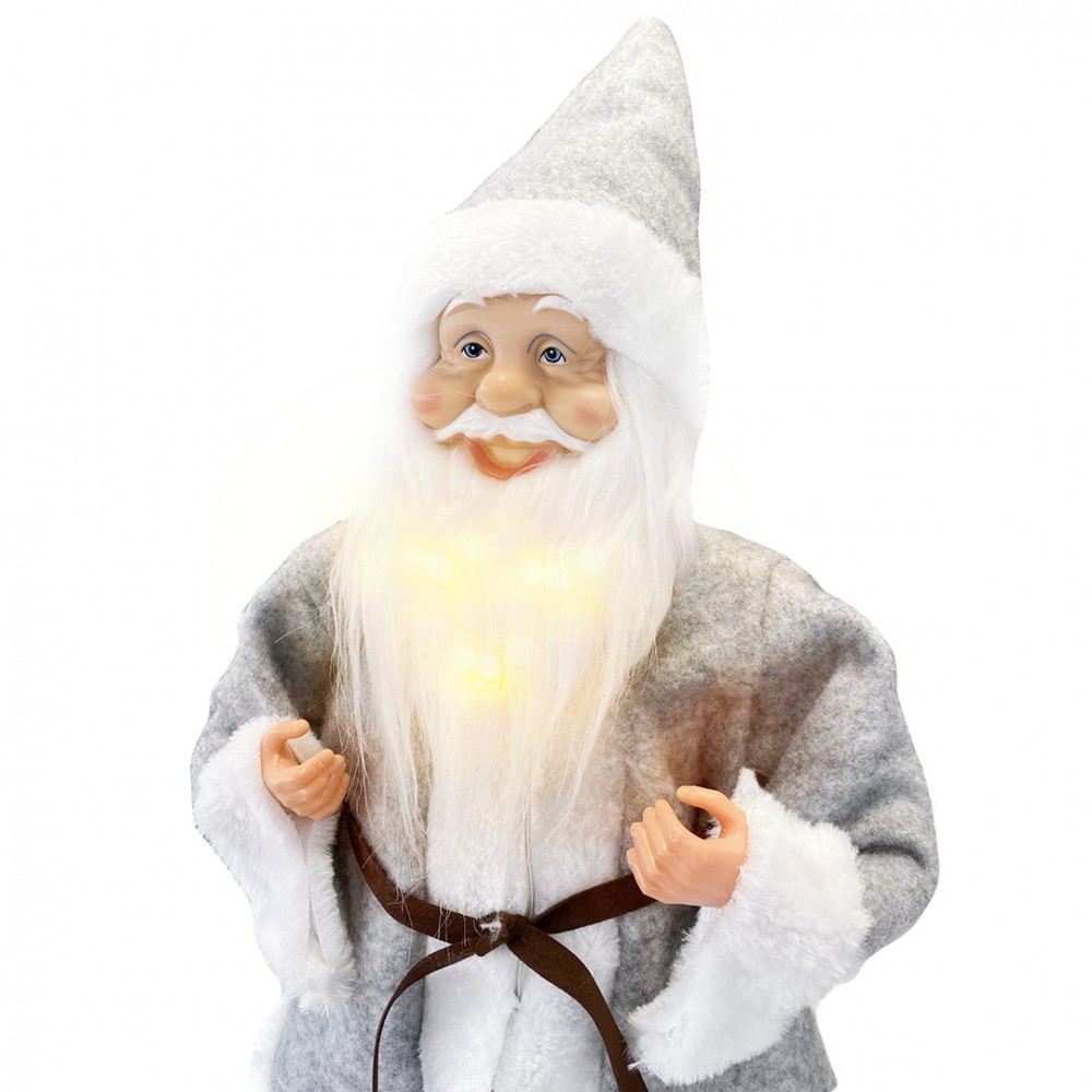 Babbo Natale Vestito Grigio art 144201 Addobbo...