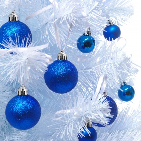 Pack 48 Sfere 7 cm Natalizie 389098  Palle Natale Blu 7cm Decorazioni per Alberi