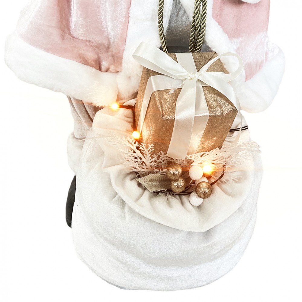 Babbo Natale Rosa 144213 con Abito in Velluto...