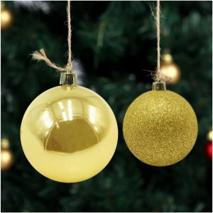 Pack 48 Sfere 7 cm Natalizie 389092 Palle Natale DORATE... 2