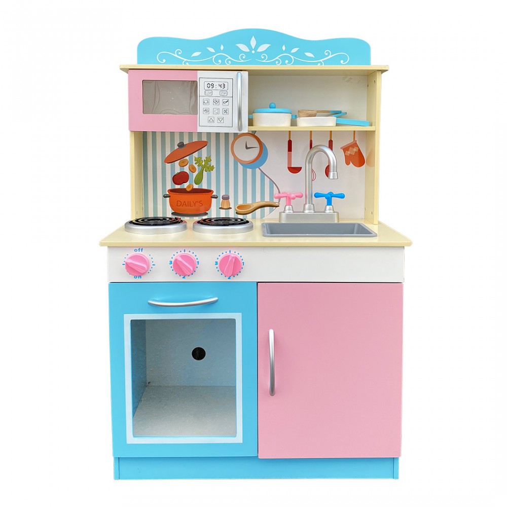 Cucina chef per bambini con accessori 720700 in legno 90Hx30Px53L cm