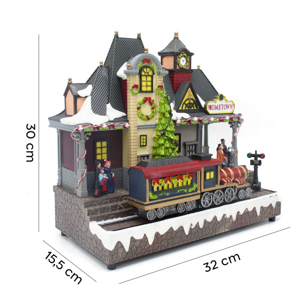 Villaggio natalizio 899898 Stazione innevata...