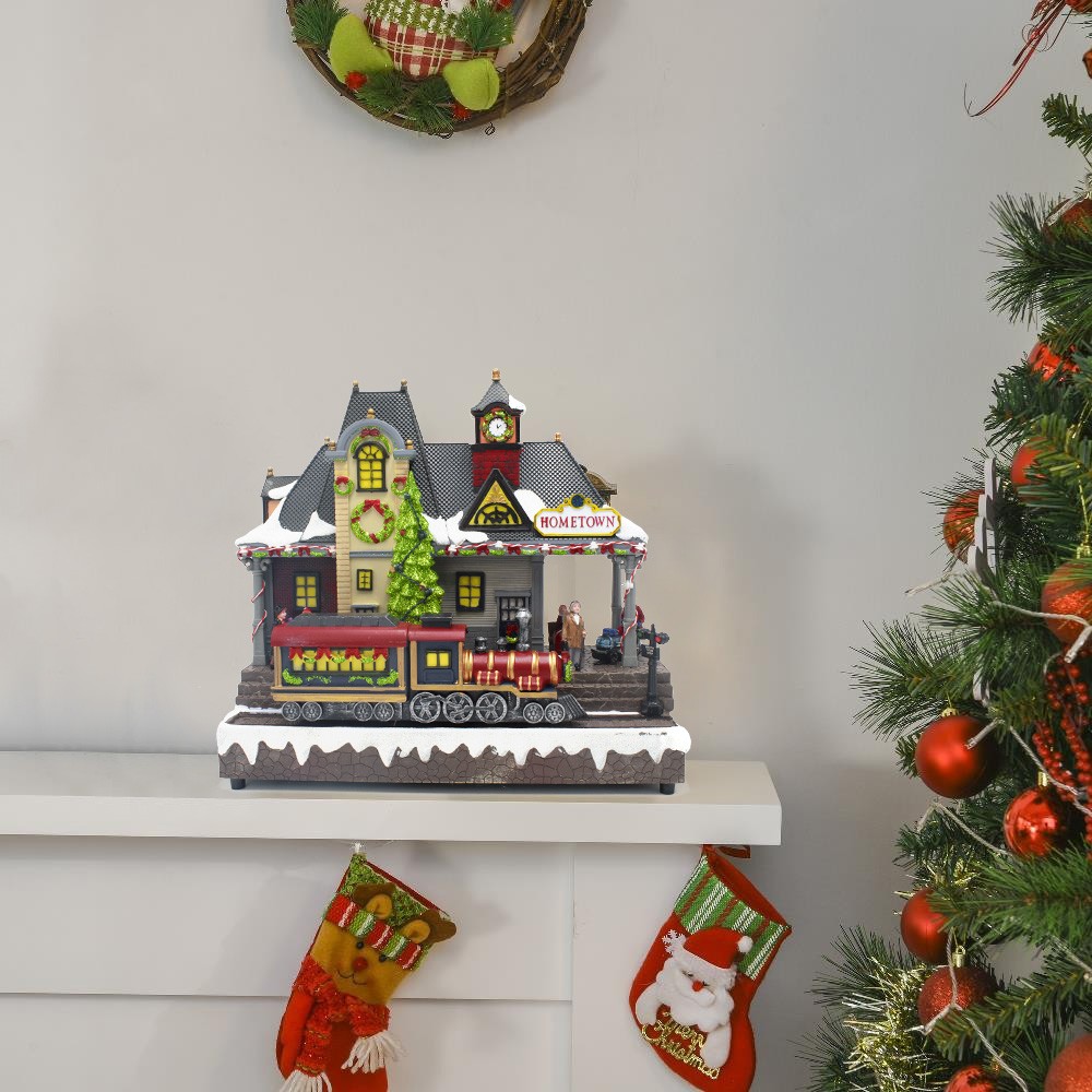 Villaggio natalizio 899898 Stazione innevata...