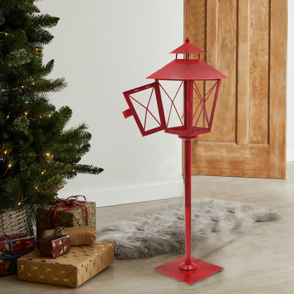 Lampione rosso di Natale 743979 decorazione in...