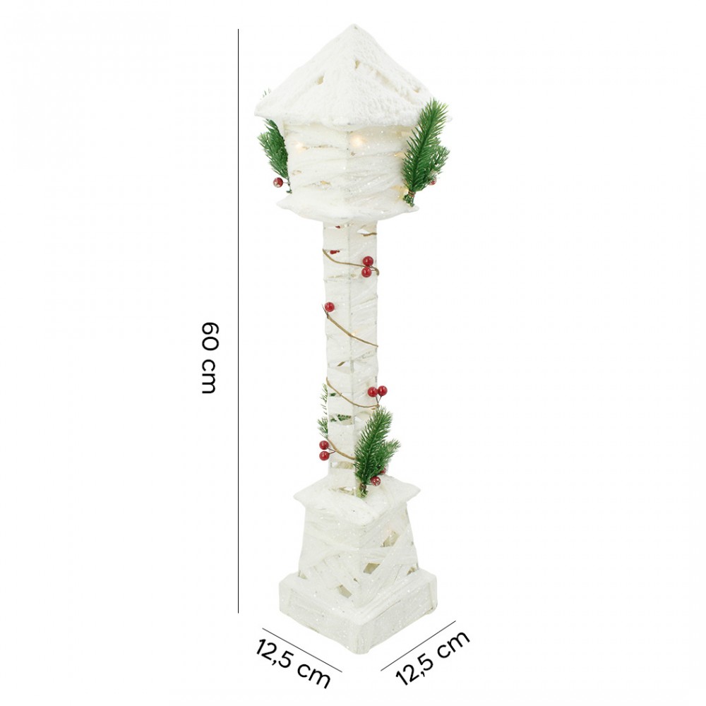 Lampione di Natale ad intreccio 867538 bianca...