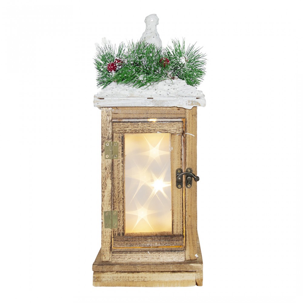 Lanterna di Natale 859823 Decorazione in legno...