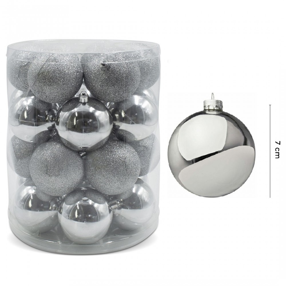 Pack 24 Sfere 7 cm Natalizie 389087 Palle...