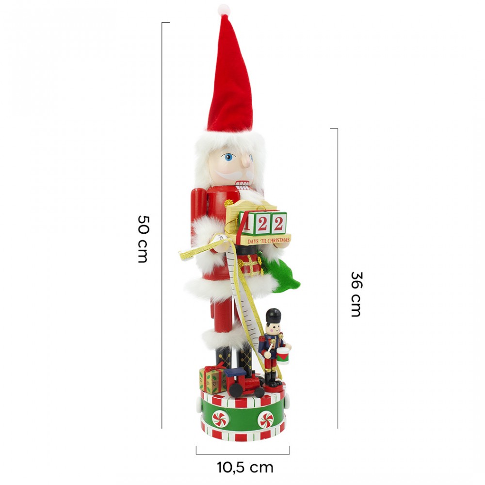 Soldato schiaccianoci di Natale con calendario...