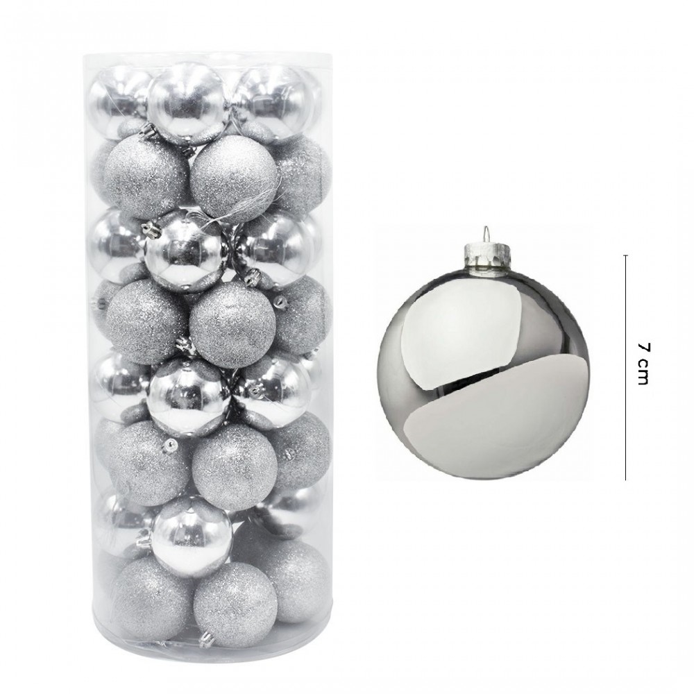 Pack 48 Sfere 7cm Natalizie 389094 Palle Natale...