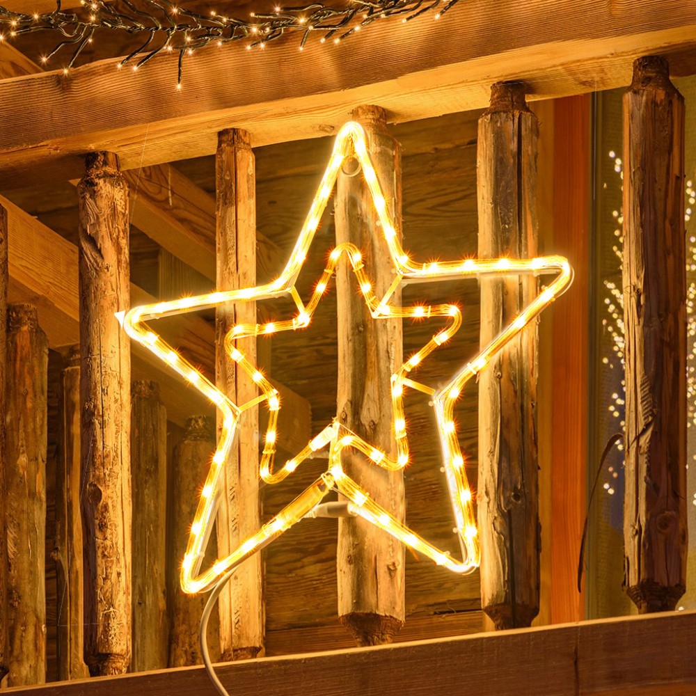 Doppia stella natalizia luminosa 757273 per...