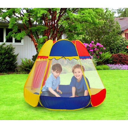 Tenda da gioco Esagonale per bimbi e bimbe 156x120 cm con simpatica finestra a rullo Linea Cigioki Tenda da gioco Esagonale per bimbi e bimbe 156x120 cm con simpatica finestra a rullo Linea Cigioki