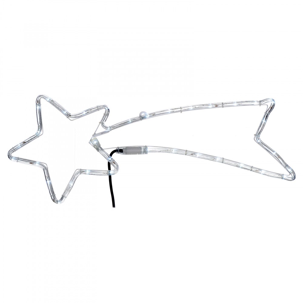 Stella cometa luminosa di Natale 297236 Led bianco freddo lampeggianti 65L cm