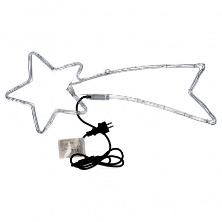 Stella cometa luminosa di Natale 297236 Led bianco freddo lampeggianti 65L cm