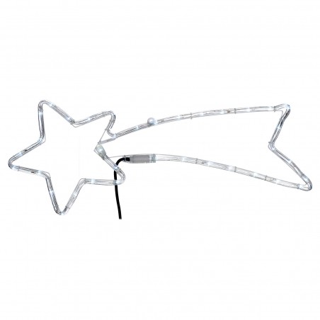 Stella cometa luminosa di Natale 297243 Luce blu con led lampeggianti 65L cm