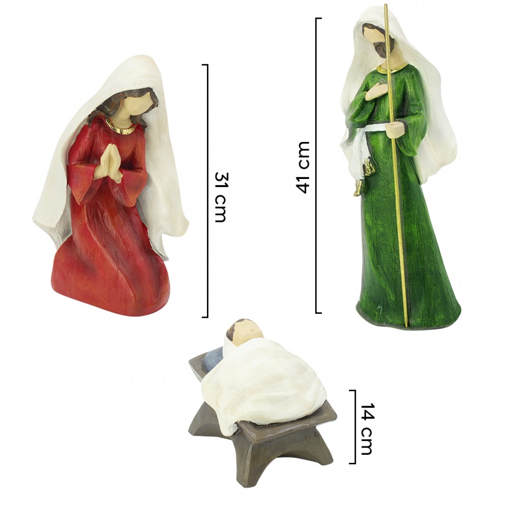 Nativita' per presepe 907463 con 3 personaggi...