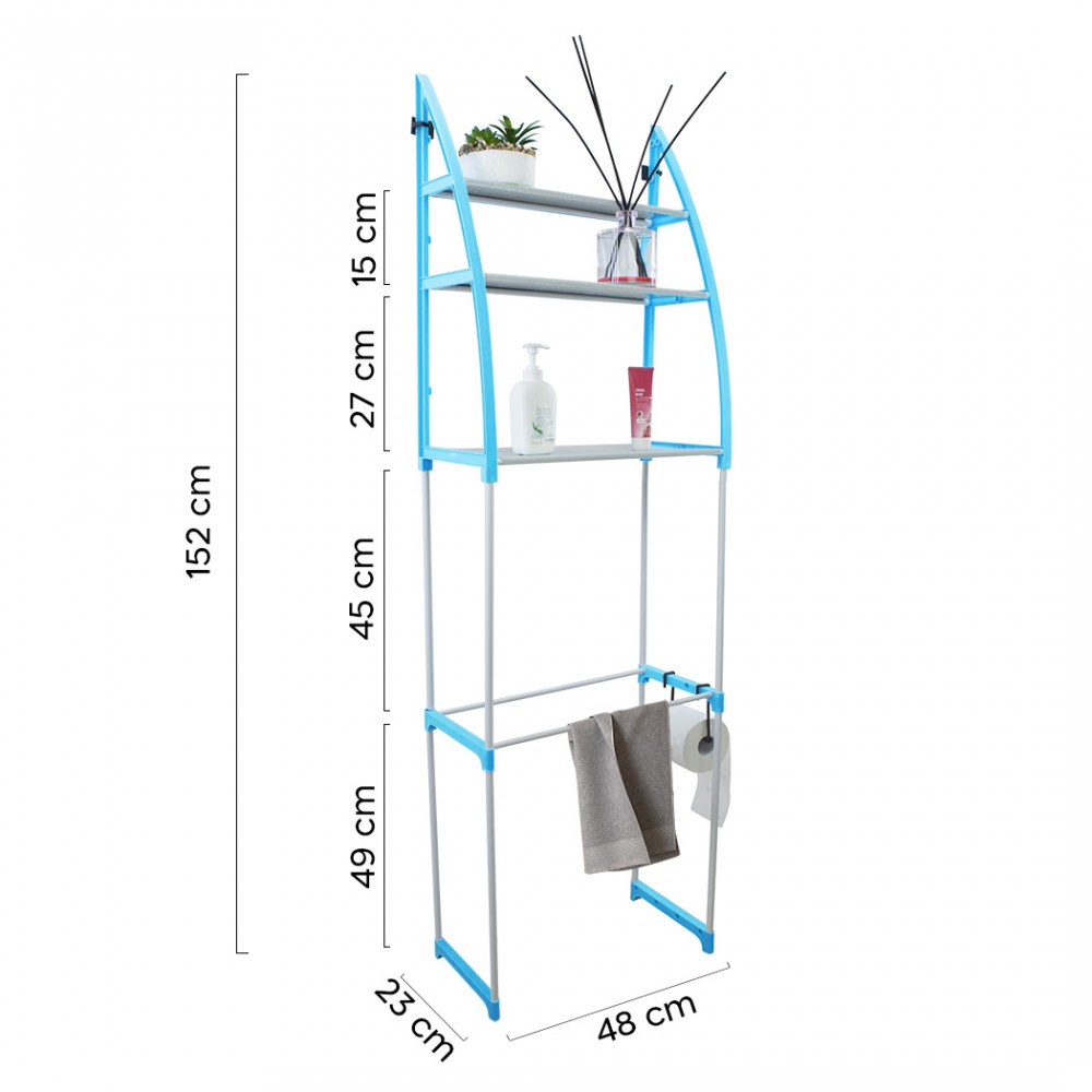 Scaffale da bagno 210627 salvaspazio modulabile...
