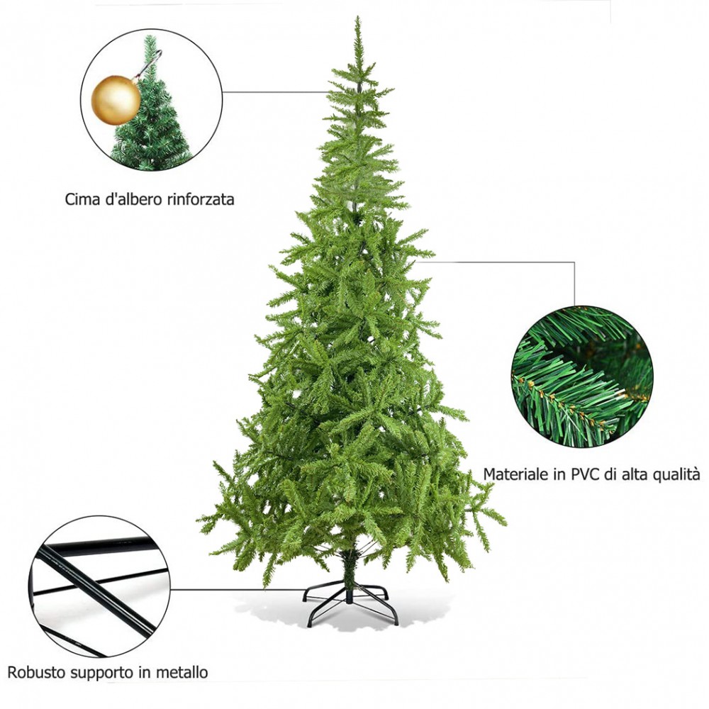 Albero Di Natale 210H Cm 164051 Con 1004 Rami...