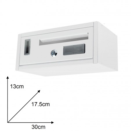 Cassetta postale condominiale 1 posto Iron White 783A 17x13x30 cm BIANCA