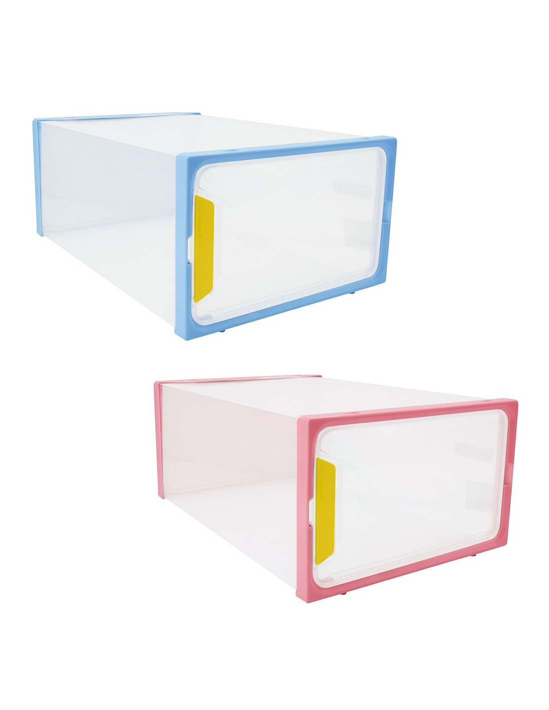 Scatola per Scarpe Organizer Salvaspazio Contenitore con Sportello