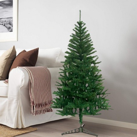 Albero di Natale artificiale 120 cm con 200 punte rami folti PINO DELLE SORPRESE